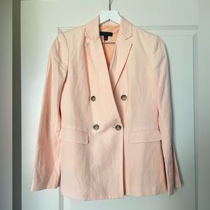 Ann Taylor Linen Pink Blazer